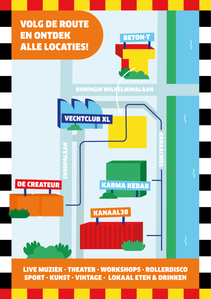 Volg de routes - Merwede Midzomerfestival 2023 Kanaal30 Utrecht