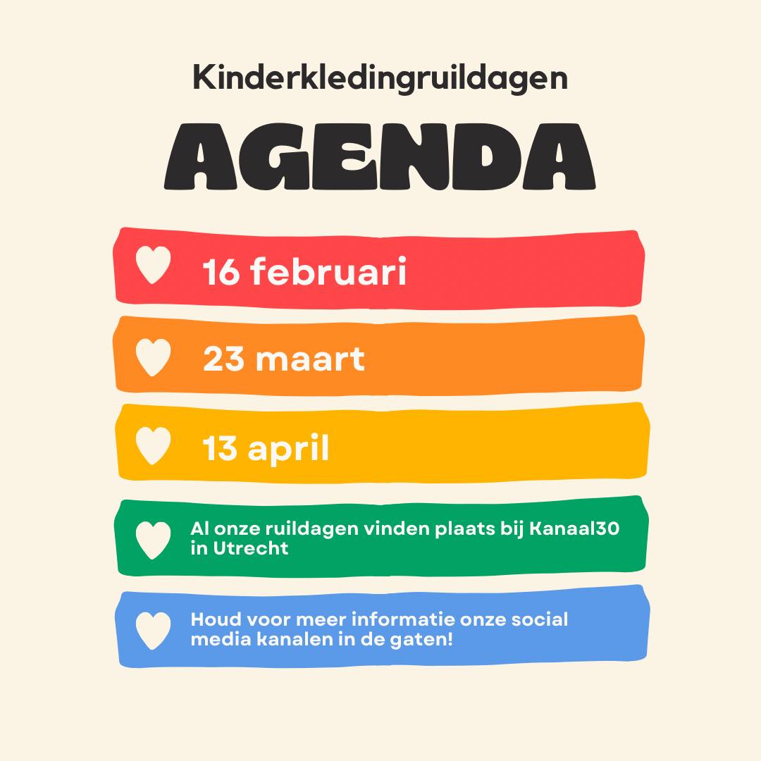 ruilhaventje kinderkledingruildagen kanaal30 Utrecht