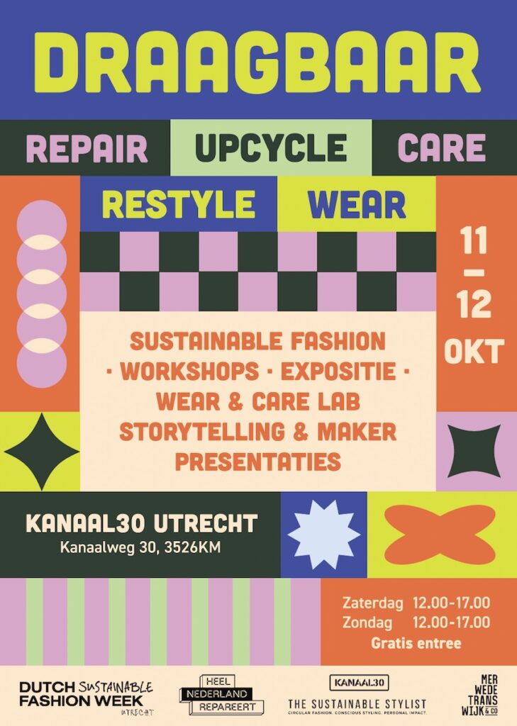 Draagbaar sustainable fashion event kanaal30 Utrecht